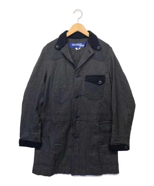 COMME des GARCONS JUNYA WATANABE MAN（コムデギャルソンジュンヤワタナベマン）COMME des GARCONS JUNYA WATANABE MAN (コム デ ギャルソン ジュンヤ ワタナベ マン) カバーオール ネイビー×グレー サイズ:Sの古着・服飾アイテム