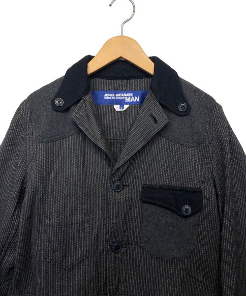 COMME des GARCONS JUNYA WATANABE MAN（コムデギャルソンジュンヤワタナベマン）COMME des GARCONS JUNYA WATANABE MAN (コム デ ギャルソン ジュンヤ ワタナベ マン) カバーオール ネイビー×グレー サイズ:Sの古着・服飾アイテム