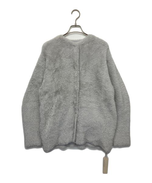 GALLARDA GALANTE（ガリャルダガランテ）GALLARDA GALANTE (ガリャルダガランテ) フェザーヤーンカーディガン ライトグレー サイズ:FREE 未使用品の古着・服飾アイテム