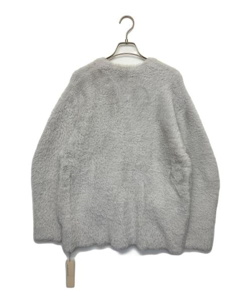 GALLARDA GALANTE（ガリャルダガランテ）GALLARDA GALANTE (ガリャルダガランテ) フェザーヤーンカーディガン ライトグレー サイズ:FREE 未使用品の古着・服飾アイテム