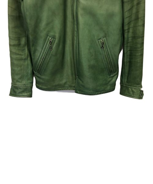 Schott（ショット）Schott (ショット) レザージャケット グリーン サイズ:Sの古着・服飾アイテム