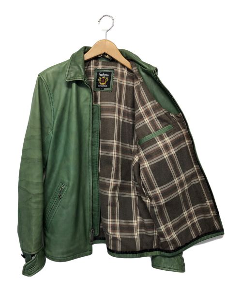 Schott（ショット）Schott (ショット) レザージャケット グリーン サイズ:Sの古着・服飾アイテム