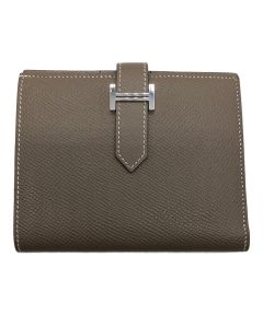 中古・古着通販】HERMES (エルメス) レザーマネークリップ オレンジ