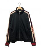 GUCCIグッチ）の古着「サイドラインテクニカルジャージ」｜ブラック