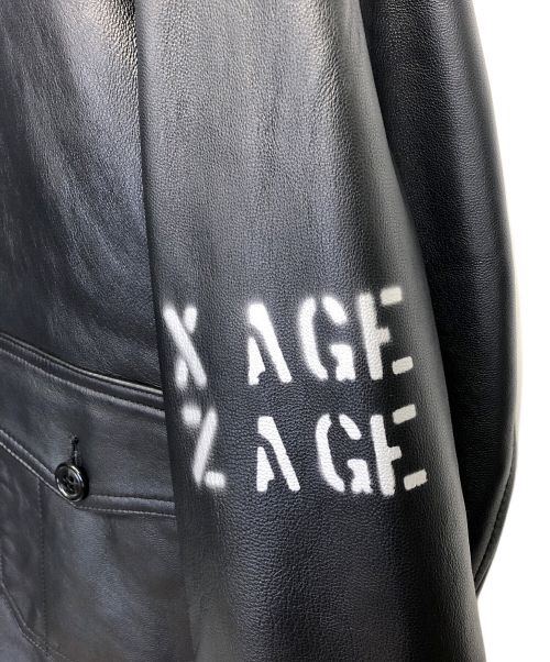 SUBCIETY（サブサエティ）SUBCIETY (サブサエティ) HOUSTON (ヒューストン) レザージャケット ブラック サイズ:44Rの古着・服飾アイテム