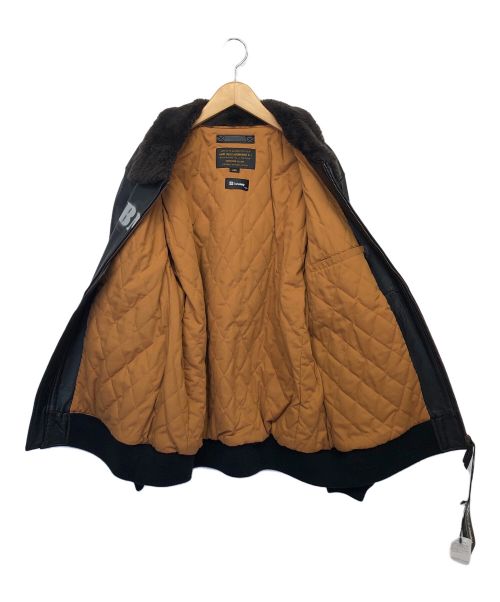 SUBCIETY（サブサエティ）SUBCIETY (サブサエティ) HOUSTON (ヒューストン) レザージャケット ブラック サイズ:44Rの古着・服飾アイテム