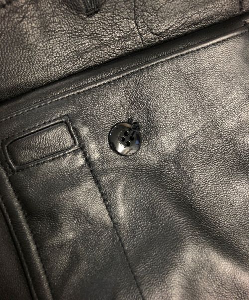 SUBCIETY（サブサエティ）SUBCIETY (サブサエティ) HOUSTON (ヒューストン) レザージャケット ブラック サイズ:44Rの古着・服飾アイテム