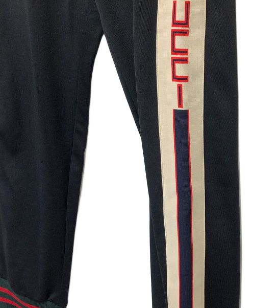 GUCCI（グッチ）GUCCI (グッチ) サイドラインテクニカルパンツ ブラック サイズ:XSの古着・服飾アイテム