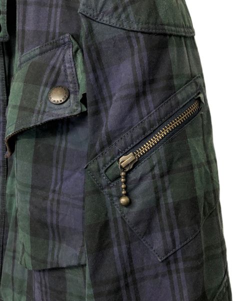 POLO RALPH LAUREN（ポロ・ラルフローレン）POLO RALPH LAUREN (ポロ・ラルフローレン) ジップジャケット ネイビー×グリーン サイズ:Mの古着・服飾アイテム