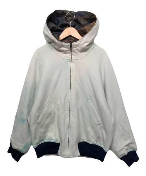 I.S.chisato tsuumori design（I.S.chisato tsuumori design）I.S.chisato tsuumori design (I.S.chisato tsuumori design) リバーシブルジャケット ホワイト×ブルー サイズ:Mの古着・服飾アイテム