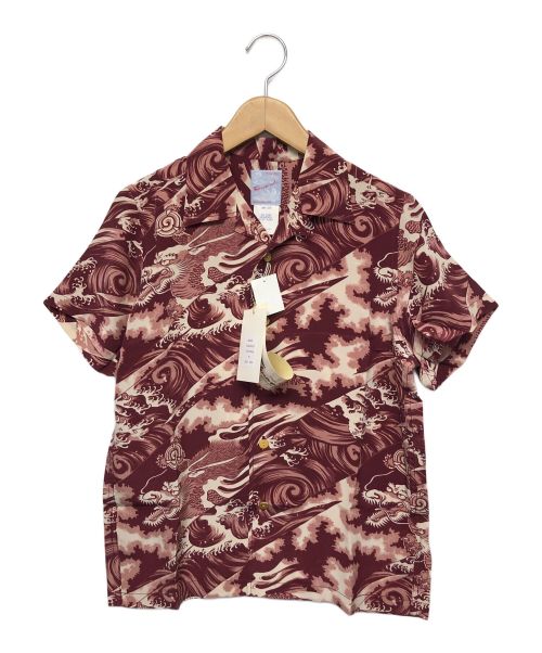 Fukuwa uchi（フクワウチ）FUKUWA UCHI (フクワウチ) シルクシャツ ブラウン サイズ:L 未使用品の古着・服飾アイテム