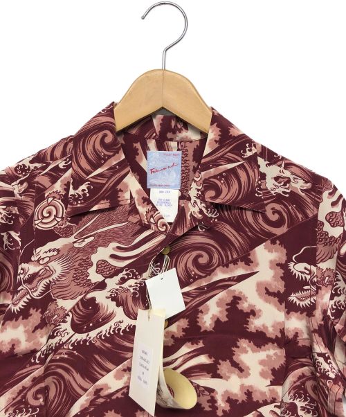 Fukuwa uchi（フクワウチ）FUKUWA UCHI (フクワウチ) シルクシャツ ブラウン サイズ:L 未使用品の古着・服飾アイテム