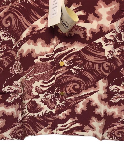 Fukuwa uchi（フクワウチ）FUKUWA UCHI (フクワウチ) シルクシャツ ブラウン サイズ:L 未使用品の古着・服飾アイテム