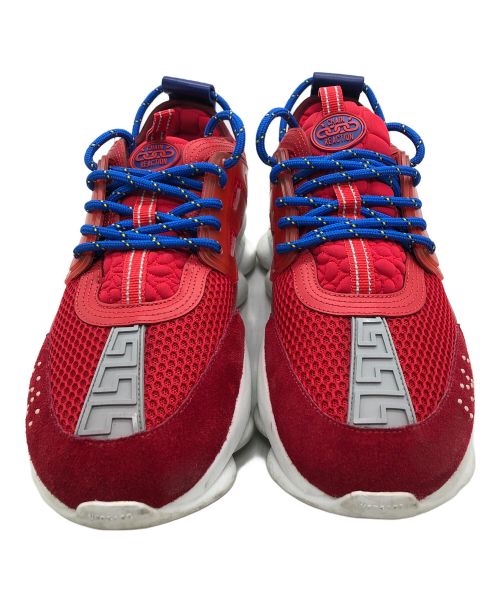 VERSACE（ヴェルサーチェ）VERSACE (ヴェルサーチ) スニーカー レッド×ブルー サイズ:43の古着・服飾アイテム