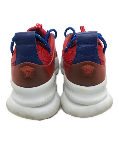 VERSACE（ヴェルサーチェ）VERSACE (ヴェルサーチ) スニーカー レッド×ブルー サイズ:43の古着・服飾アイテム