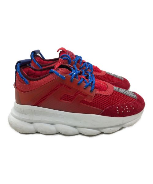 VERSACE（ヴェルサーチェ）VERSACE (ヴェルサーチ) スニーカー レッド×ブルー サイズ:43の古着・服飾アイテム