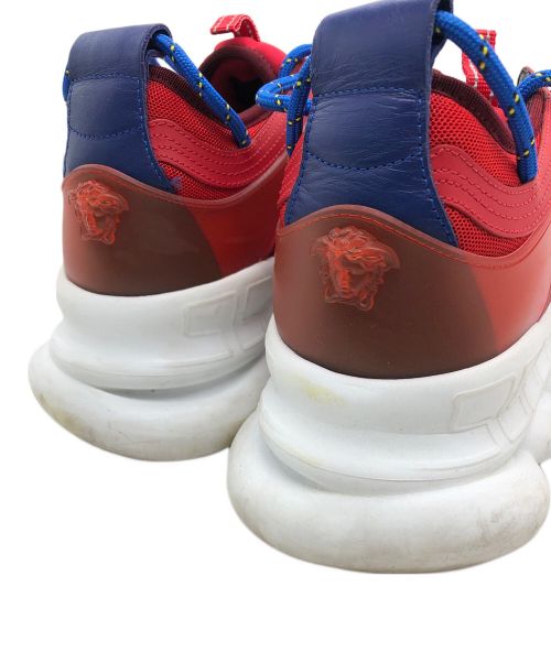 VERSACE（ヴェルサーチェ）VERSACE (ヴェルサーチ) スニーカー レッド×ブルー サイズ:43の古着・服飾アイテム