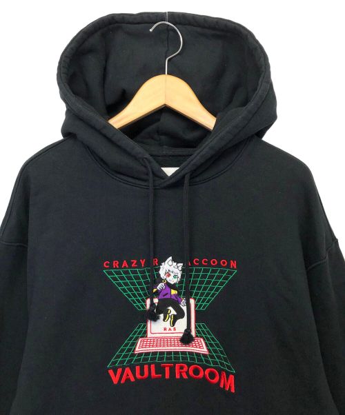 vault room（ボルトルーム）Vault room (ボルトルーム) プルオーバーパーカー ブラック サイズ:Lの古着・服飾アイテム