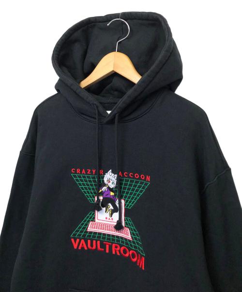 vault room（ボルトルーム）Vault room (ボルトルーム) プルオーバーパーカー ブラック サイズ:Lの古着・服飾アイテム
