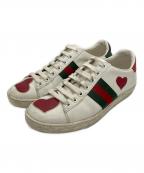GUCCIグッチ）の古着「スニーカー」｜グリーン×ホワイト