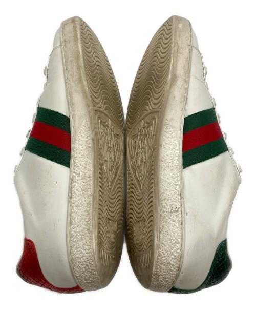GUCCI（グッチ）GUCCI (グッチ) スニーカー グリーン×ホワイト サイズ:23の古着・服飾アイテム