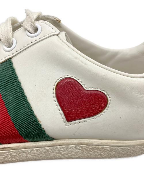 GUCCI（グッチ）GUCCI (グッチ) スニーカー グリーン×ホワイト サイズ:23の古着・服飾アイテム