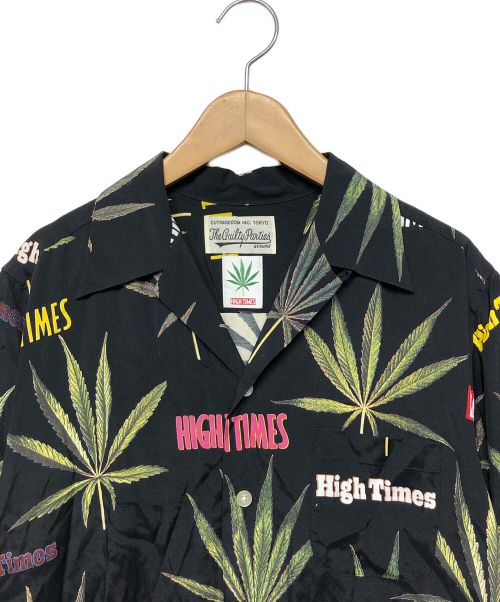 WACKO MARIA（ワコマリア）WACKO MARIA (ワコマリア) HIGT TIMES オープンカラーシャツ ブラック サイズ:Mの古着・服飾アイテム