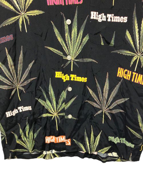 WACKO MARIA（ワコマリア）WACKO MARIA (ワコマリア) HIGT TIMES オープンカラーシャツ ブラック サイズ:Mの古着・服飾アイテム