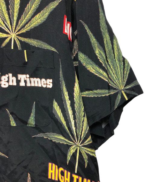 WACKO MARIA（ワコマリア）WACKO MARIA (ワコマリア) HIGT TIMES オープンカラーシャツ ブラック サイズ:Mの古着・服飾アイテム