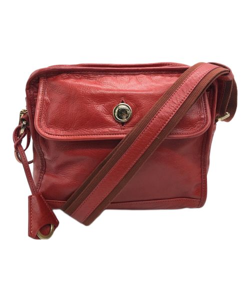 aniary（アニアリ）aniary (アニアリ) アンティークレザー スクエアショルダー レッドの古着・服飾アイテム