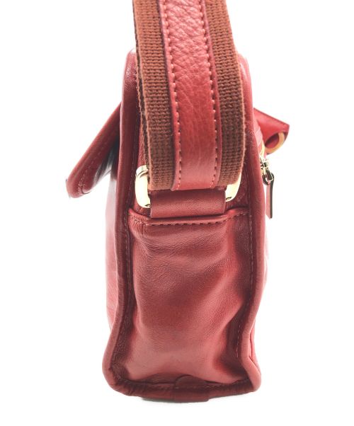 aniary（アニアリ）aniary (アニアリ) アンティークレザー スクエアショルダー レッドの古着・服飾アイテム