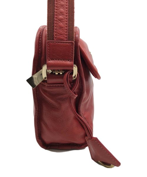 aniary（アニアリ）aniary (アニアリ) アンティークレザー スクエアショルダー レッドの古着・服飾アイテム