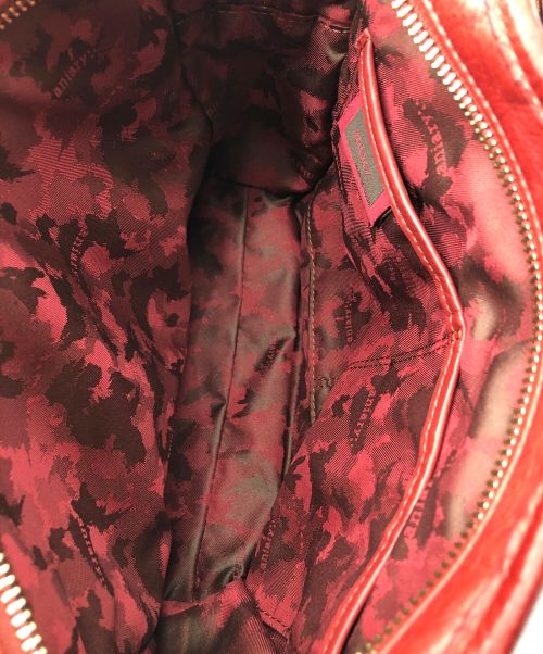 aniary（アニアリ）aniary (アニアリ) アンティークレザー スクエアショルダー レッドの古着・服飾アイテム