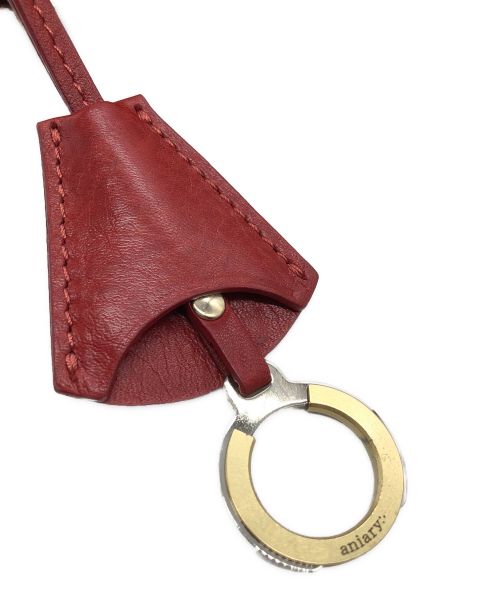 aniary（アニアリ）aniary (アニアリ) アンティークレザー スクエアショルダー レッドの古着・服飾アイテム