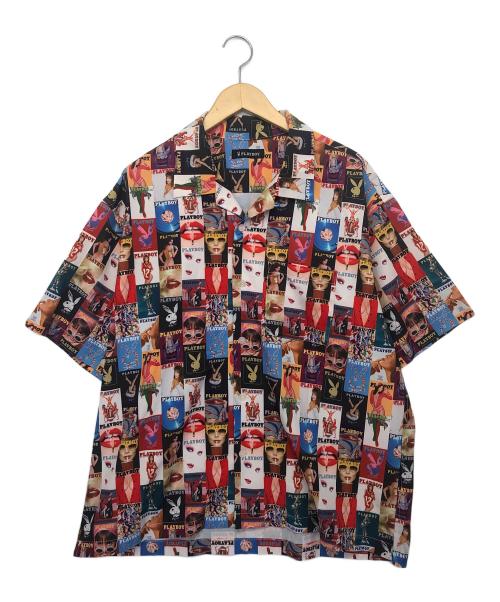 PLAY BOY（プレイボーイ）PLAY BOY (プレイボーイ) FREAK'S STORE (フリークストア) オープンカラーシャツ サイズ:L　の古着・服飾アイテム