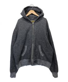 NOBLEMINE（ノーブルマイン）の古着「TWIST MOCK SWEAT ZIP PARKA」｜グレー