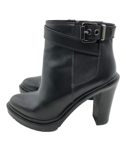 sergio rossi（セルジオロッシ）sergio rossi (セルジオロッシ) サイドゴアブーツ ブラック サイズ:24cmの古着・服飾アイテム