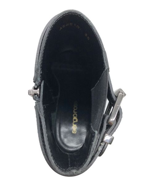 sergio rossi（セルジオロッシ）sergio rossi (セルジオロッシ) サイドゴアブーツ ブラック サイズ:24cmの古着・服飾アイテム