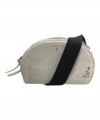 A.D.M.J.エーディーエムジェイ）の古着「クロコダイル型押しショルダーバッグ」｜ホワイト