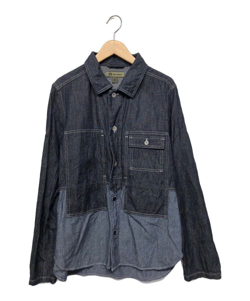 NIGEL CABOURN（ナイジェルケーボン）NIGEL CABOURN (ナイジェルケーボン) デニムシャツ ネイビー サイズ:46の古着・服飾アイテム