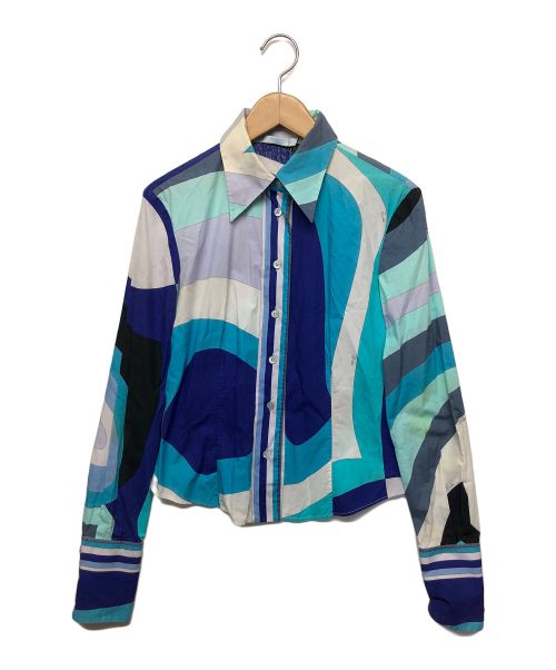 Emilio Pucci（エミリオ プッチ）Emilio Pucci (エミリオ プッチ) 長袖シャツ スカイブルー サイズ:不明の古着・服飾アイテム