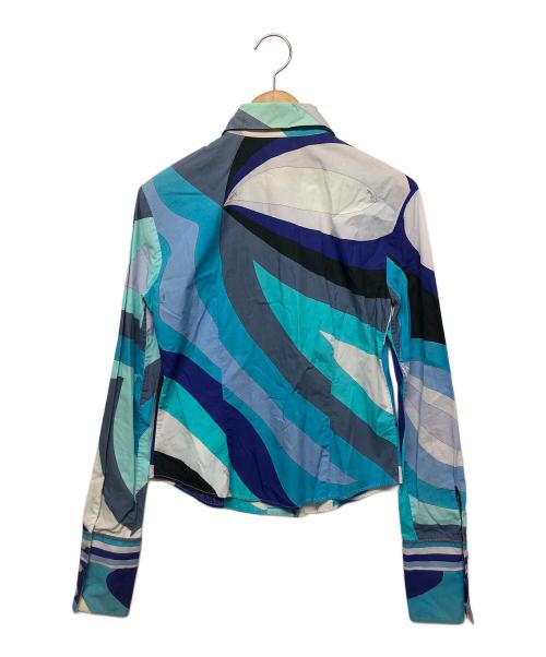Emilio Pucci（エミリオ プッチ）Emilio Pucci (エミリオ プッチ) 長袖シャツ スカイブルー サイズ:不明の古着・服飾アイテム