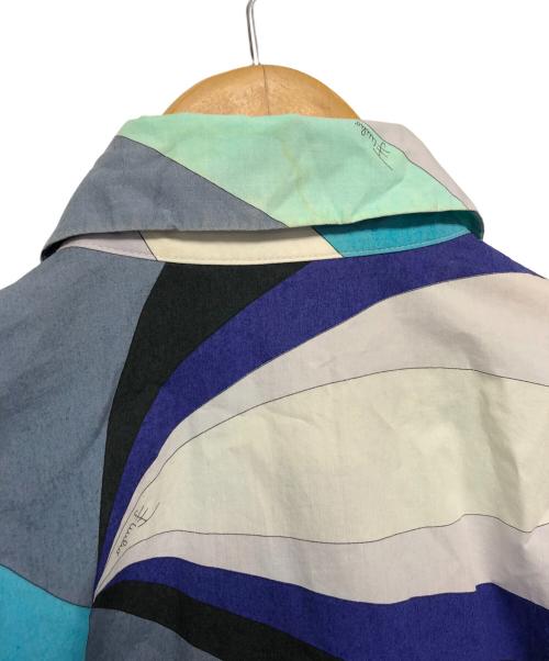 Emilio Pucci（エミリオ プッチ）Emilio Pucci (エミリオ プッチ) 長袖シャツ スカイブルー サイズ:不明の古着・服飾アイテム