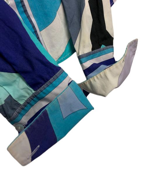 Emilio Pucci（エミリオ プッチ）Emilio Pucci (エミリオ プッチ) 長袖シャツ スカイブルー サイズ:不明の古着・服飾アイテム