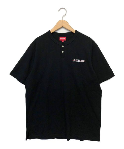 SUPREME（シュプリーム）Supreme (シュプリーム) ヘンリーネックカットソー ブラック サイズ:Mの古着・服飾アイテム