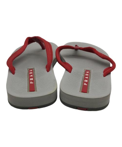 PRADA SPORTS（プラダスポーツ）PRADA SPORTS (プラダスポーツ) ビーチサンダル レッド×グレー サイズ:38の古着・服飾アイテム