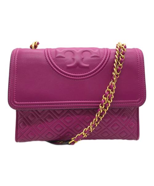 TORY BURCH（トリーバーチ）TORY BURCH (トリーバーチ) フラップチェーンショルダーバッグ ピンクの古着・服飾アイテム