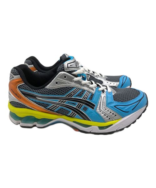 asics（アシックス）asics (アシックス) スニーカー イエロー×スカイブルー サイズ:27cmの古着・服飾アイテム