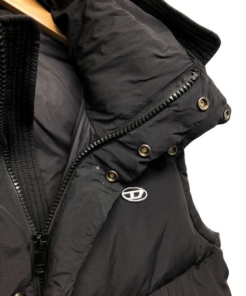DIESEL（ディーゼル）DIESEL (ディーゼル) ダウンベスト ブラック サイズ:50の古着・服飾アイテム