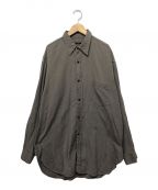 COMOLIコモリ）の古着「ヨリ杢ワークシャツ」｜グレー